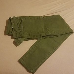 M1858 army green skinny jeans
